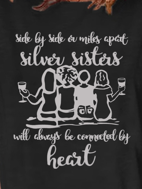 Lilicloth x Silver Judy Side By Side Silver Sisters Women's T-Shirt