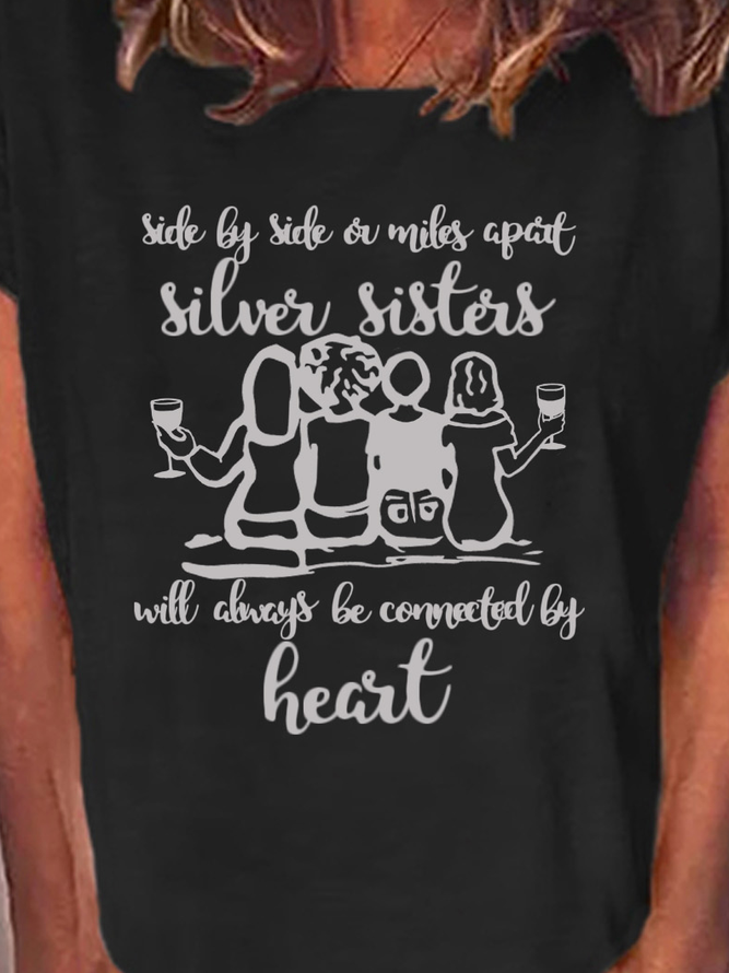 Lilicloth x Silver Judy Side By Side Silver Sisters Women's T-Shirt