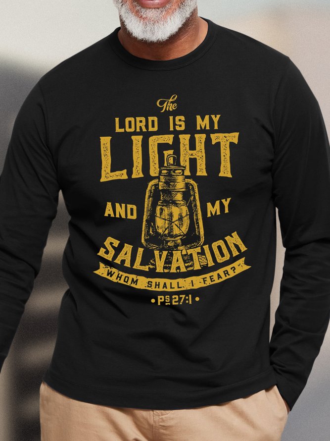 Lord Is My Light And My Salvation Men's Long Sleeve T-Shirt