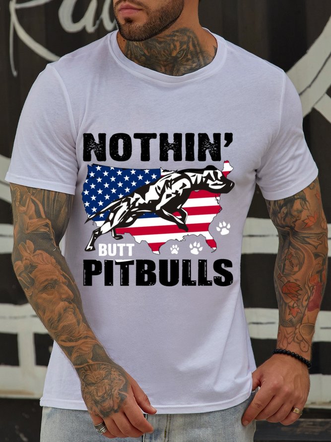 Nothing but pitbulls Men`s T-Shirt