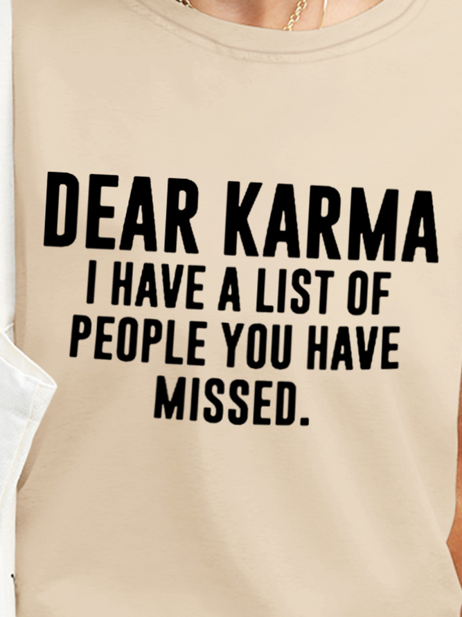 Dear Karma Waterproof Oilproof Stainproof Fabric Women's T-Shirt