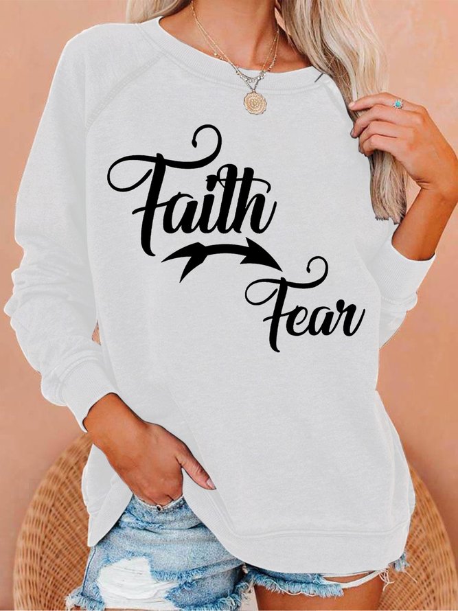 Faith Over Fear Women's Sweatshirts