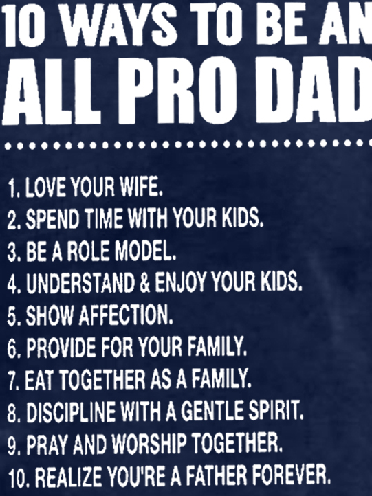 Men Funny Graphic 10 Ways To Be An All Pro Dad Casual Sweatshirt
