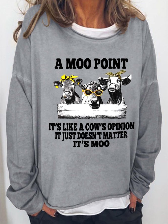 A Moo Point Women's Sweatshirts