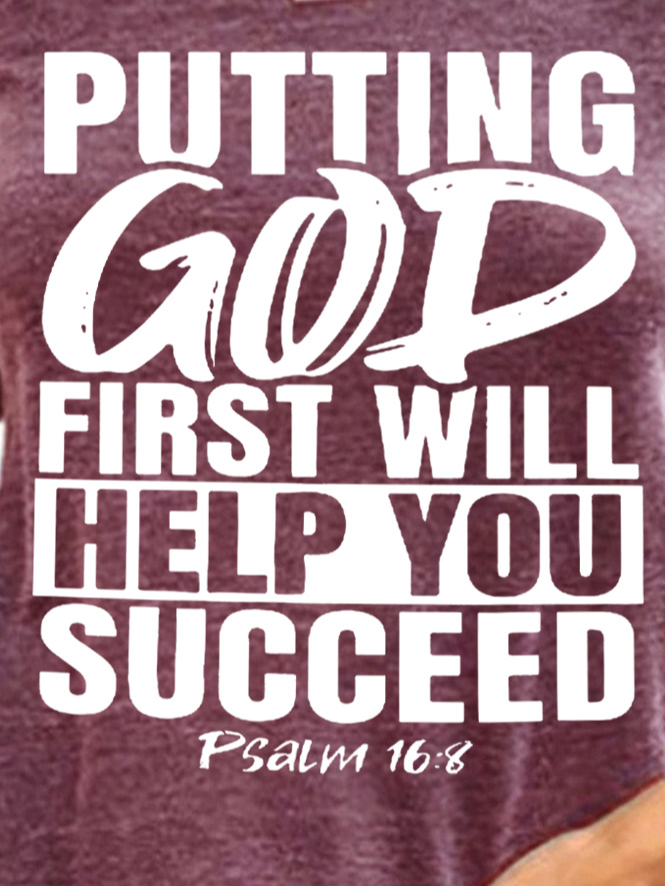 Putting God First Will Help You Succeed Women's Sweatshirts