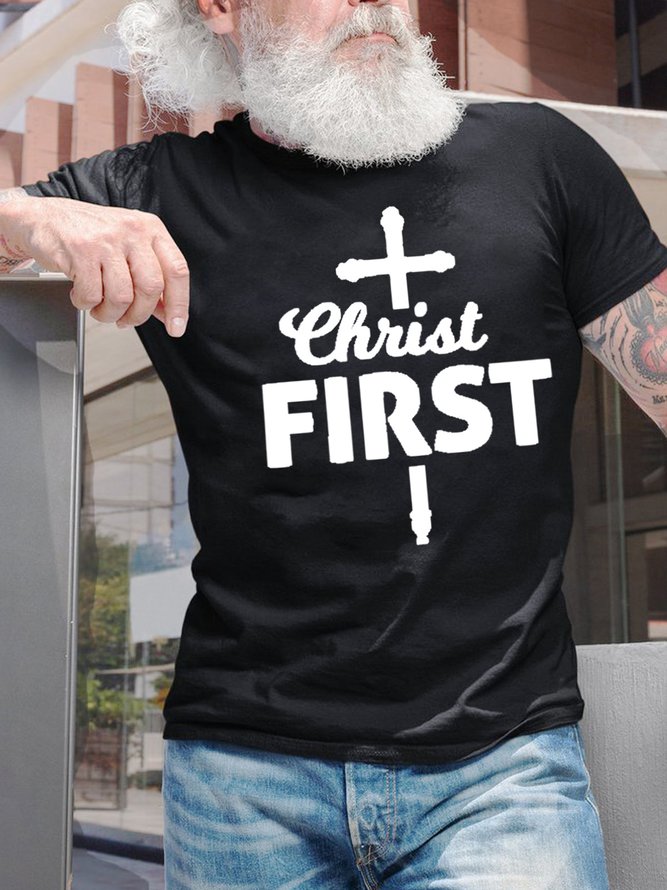 Christ First Men's T-Shirt