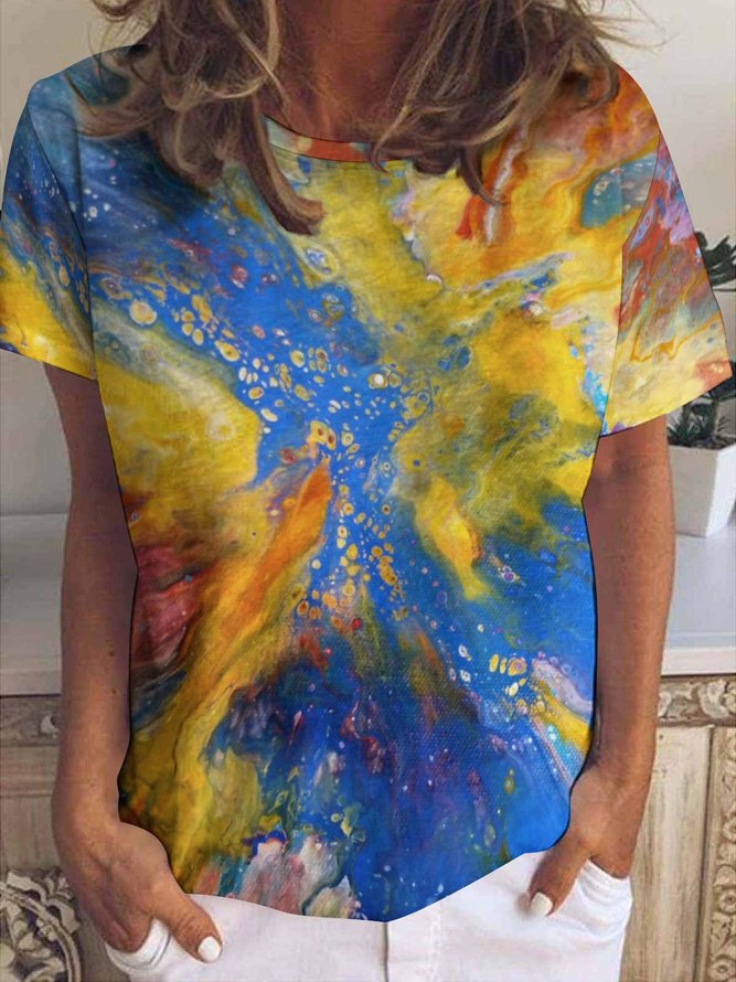 Lilicloth X Kat8lyst Abstract Painting Women's T-Shirt