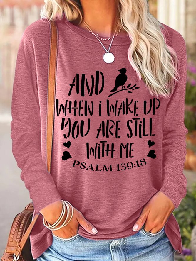 And When I Wake Up You Are Still With Me Women's Long Sleeve T-Shirt