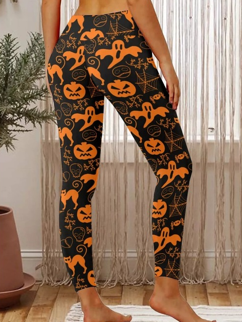 Womens Halloween Print Leggings