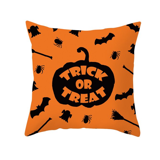 Halloween Pumpkin Witch Print Home Pillow 45*45