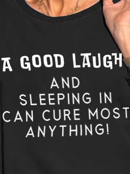 Lilicloth X Kat8lyst A Good Laugh And Sleeping In Can Cure Most Anything Women's Sweatshirts