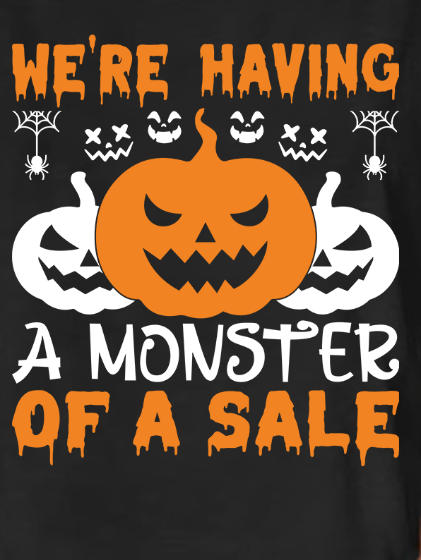 Lilicloth X Jessanjony We're having a Monster of a Sale! Halloween Cotton-Blend Casual T-Shirt