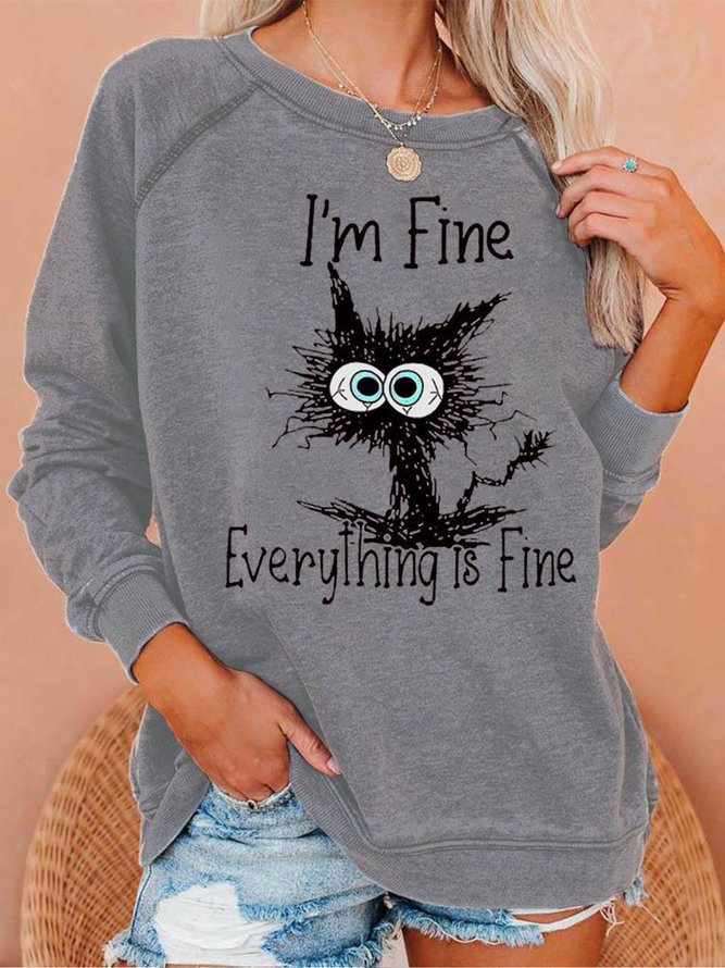 I'm Fine Everything Is Fine Women's Sweatshirts