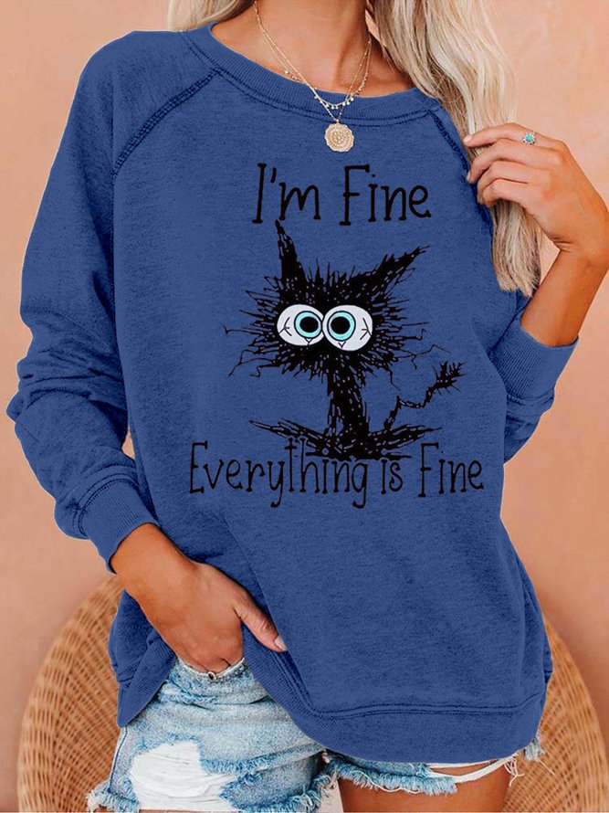 I'm Fine Everything Is Fine Women's Sweatshirts