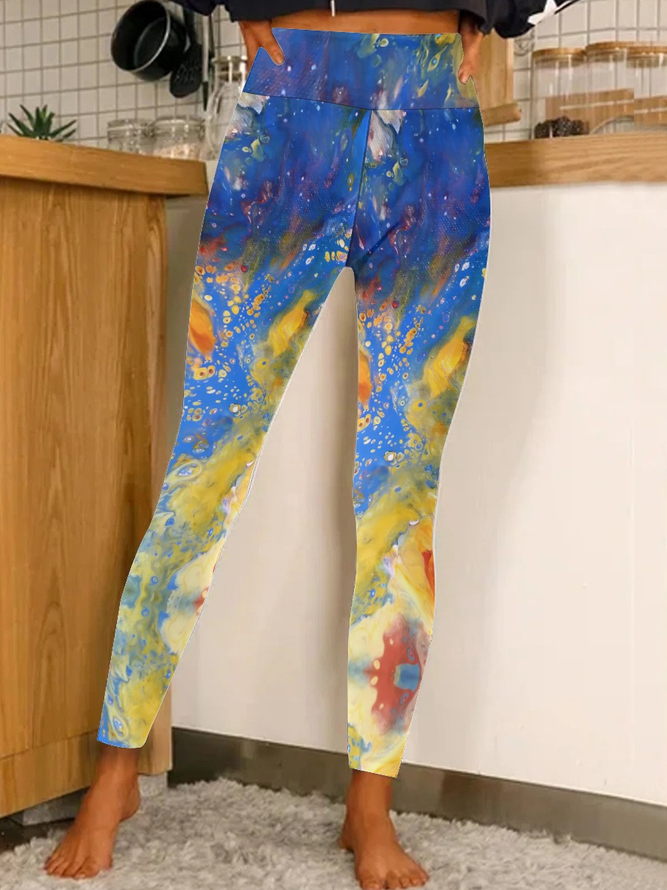 Lilicloth X Kat8lyst Abstract Painting Women's Leggings