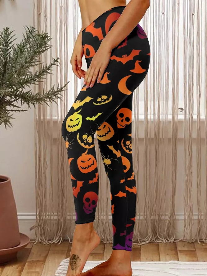 Womens Halloween Casual Leggings