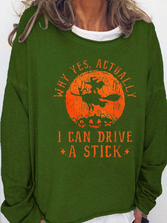 Womens I Can Drive A Stick Casual Sweatshirts