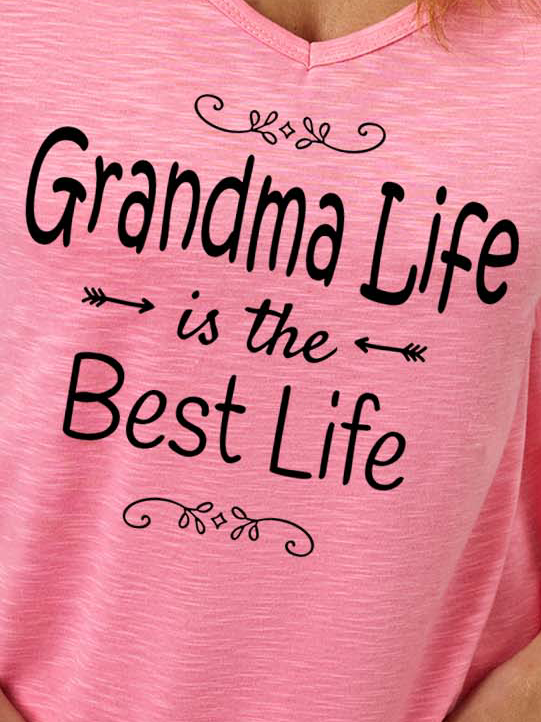 Women Grandma Life Is The Best Life Regular Fit T-Shirt