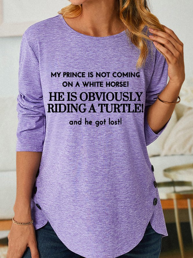 Lilicloth X Kat8lyst My Prince Is Not Coming On A White Horse Women's Long Sleeve T-Shirt