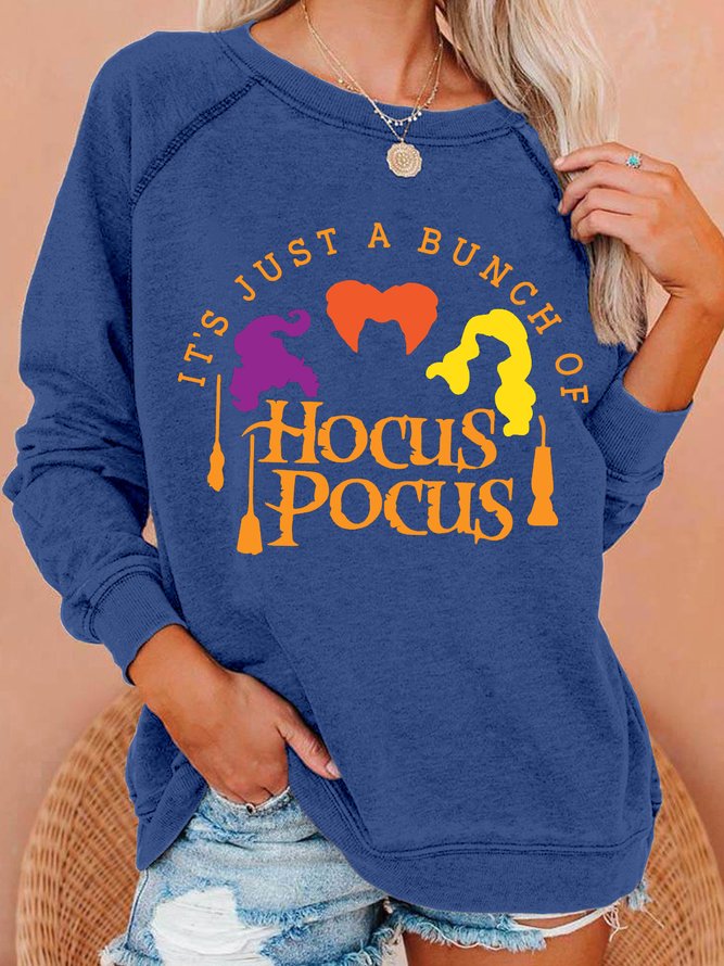 Womens Halloween Hocus Pocus Casual Sweatshirts