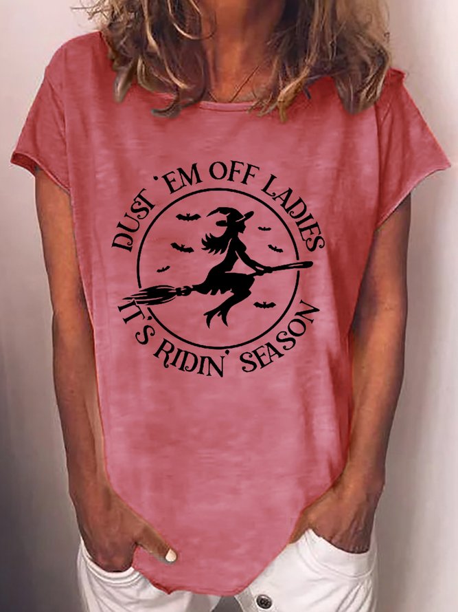 Womens Dust 'em Off Ladies It's Ridin' Season T-Shirt