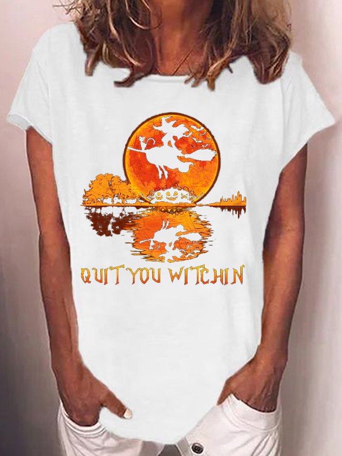 Womens Quit You Witchin png Halloween witches Letters T-Shirt