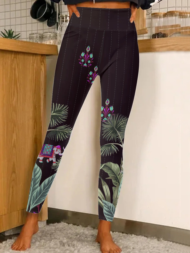 Lilicloth x Iqs Religion Floral Painting Women's Leggings