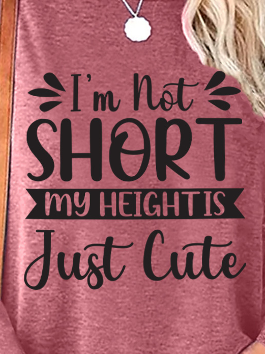 Lilicloth X Jessanjony I'm Not Short My Height Is Just Cute Women's Long Sleeve T-Shirt