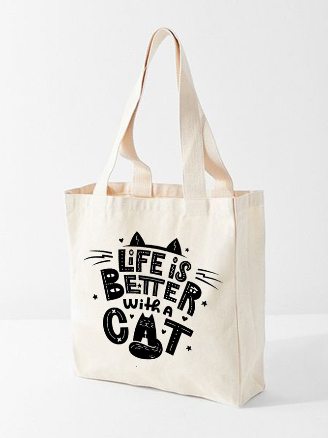 Funny Cat Images Shopping Totes