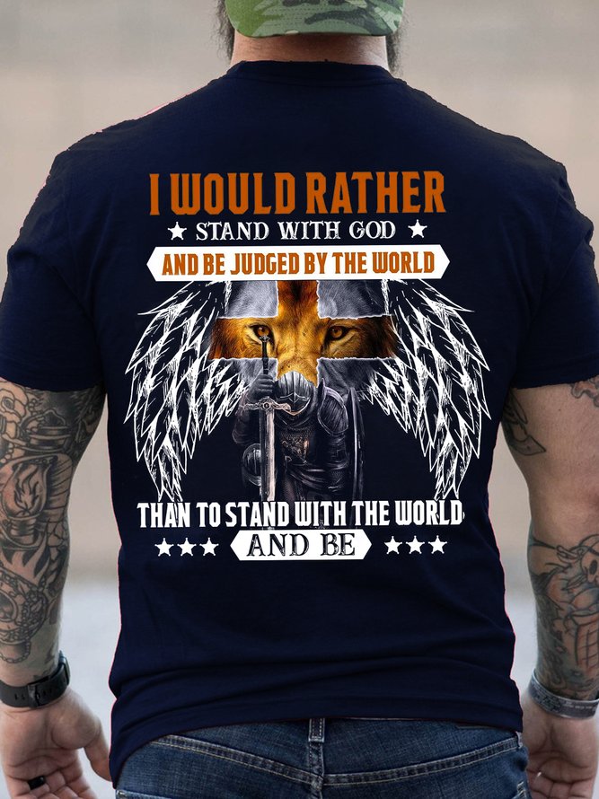 Lion Warrior I Would Rather Stand With God Be Judged By The World ...