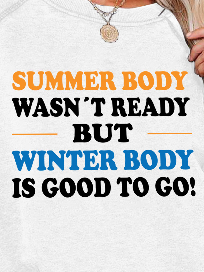 Lilicloth X Hynek Rajtr Summer Body Wasn't Ready But Winter Body Is Good To Go Women's Sweatshirts