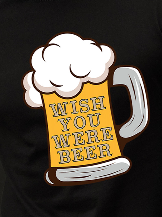 Lilicloth X Hynek Rajtr Wish You Were Beer Men's T-Shirt