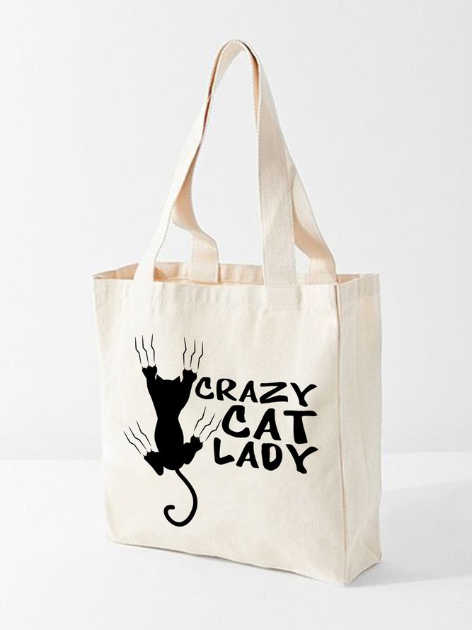 Crazy Cat Lady Shopping Totes
