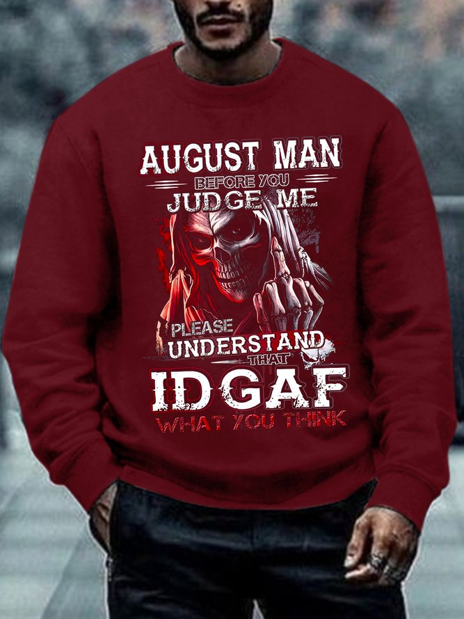 August Man IDGAF Loose Casual Men‘s Sweatshirt