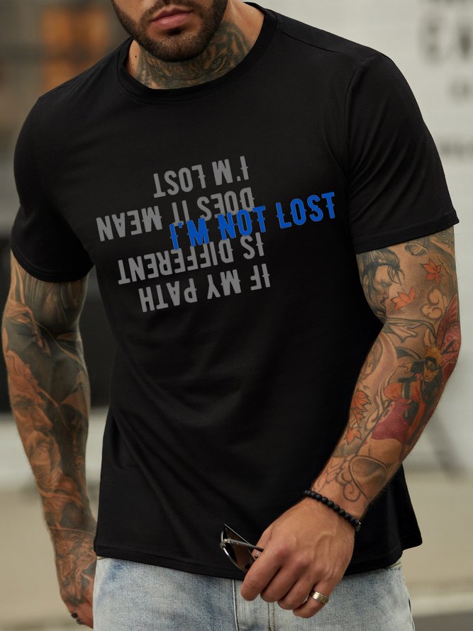 Lilicloth X Vithya If My Path Is Different Does It Mean I'm Lost Men's T-Shirt