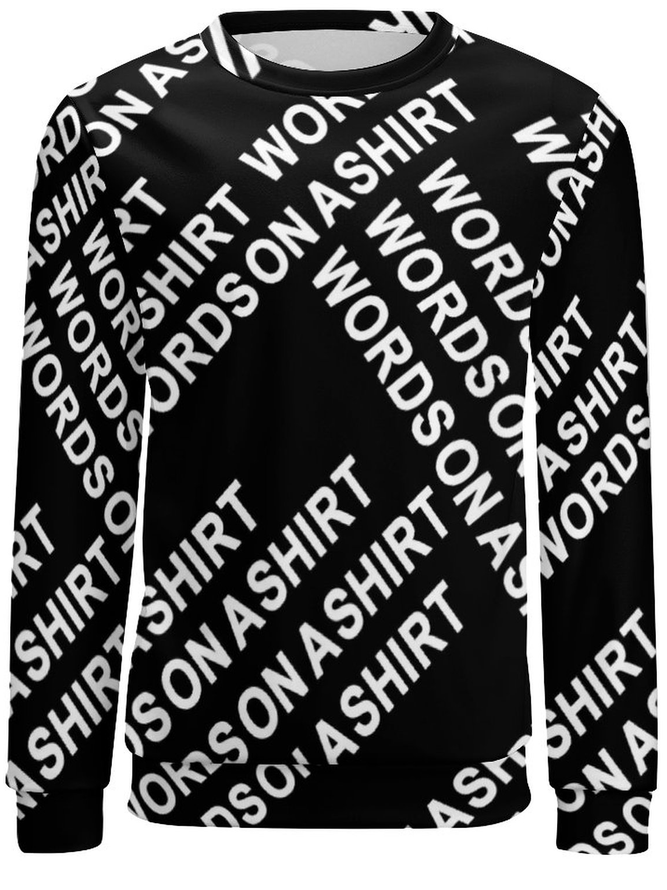 Lilicloth X Paula Words On Shirt Men's Sweatshirt