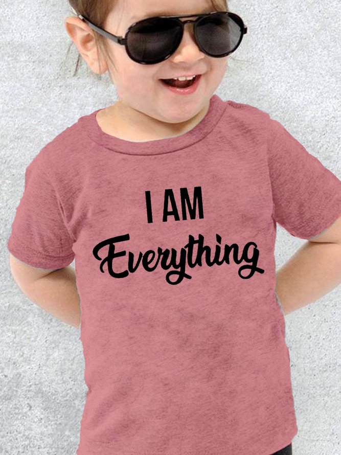 Kids I Am Everything Grandma& Grandkid Matching Cotton Casual T-Shirts