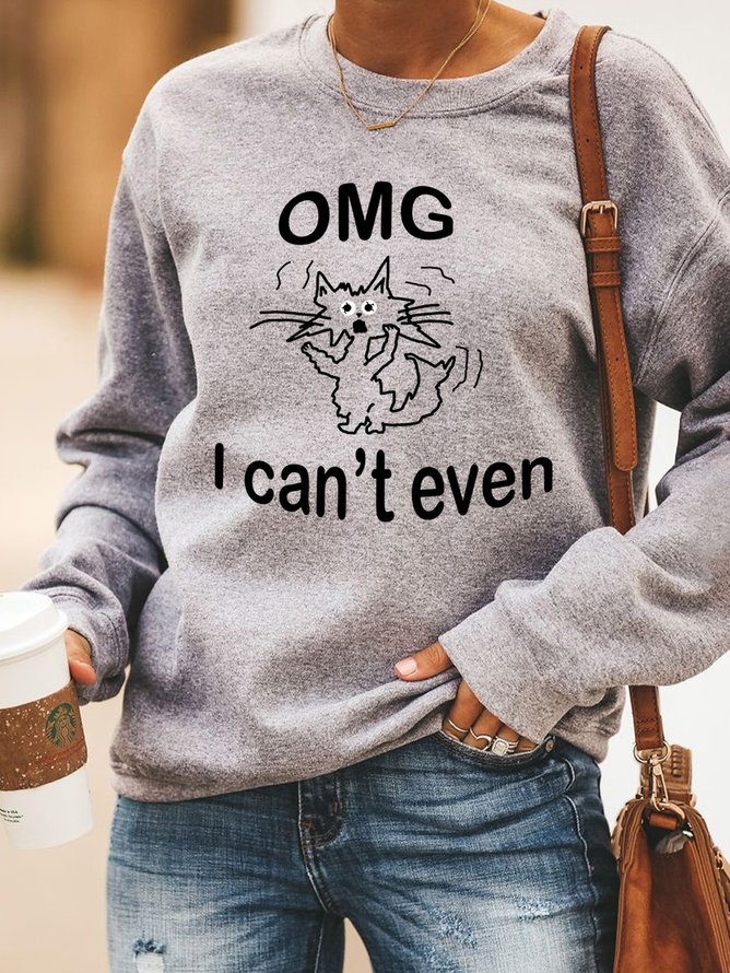 Lilicloth X Paula OMG I Can't Even With Cat Women's Sweatshirts