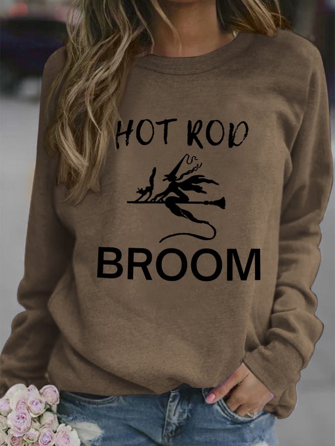 Lilicloth X Kat8lyst Hot Rod Broom With Witch And Cat Women's Sweatshirts