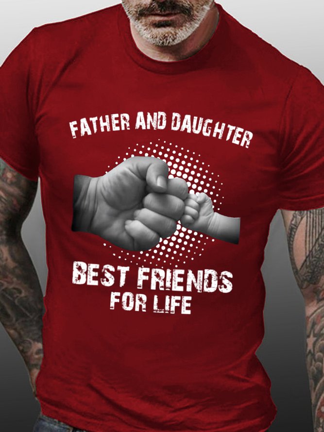 Father And Daughter Best Friends For Life Men's T-Shirt