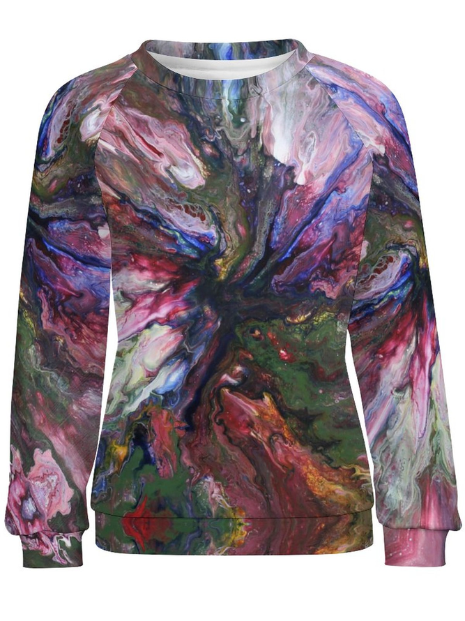 Lilicloth X Kat8lyst Abstract Painting Women's Sweatshirts
