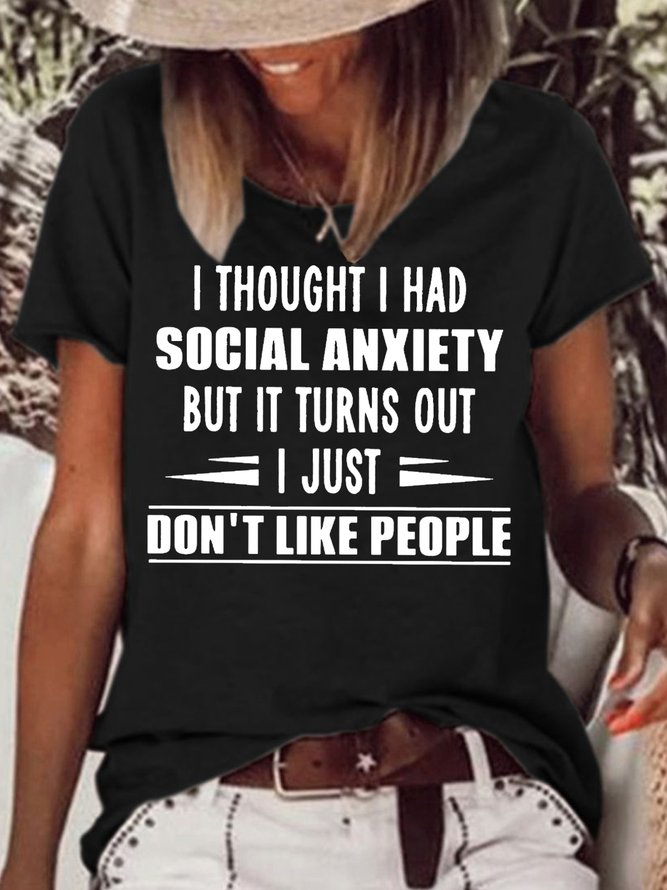 Womens I Thought I Had Social Anxiety Sweatshirts Lilicloth 