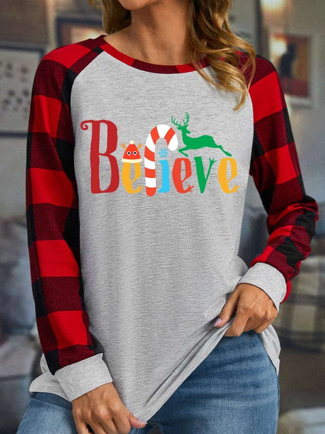 Lilicloth X Jessanjony Believe Women's Christmas Long Sleeve T-Shirt