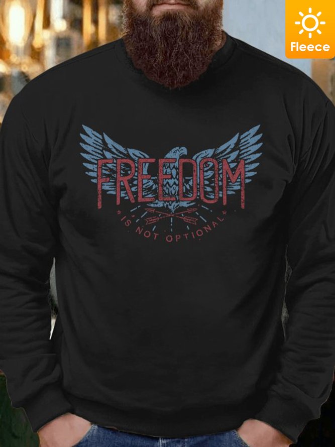 Lilicloth X Tebesaya Freedom Is Not Optional Men's Fleece Sweatshirt