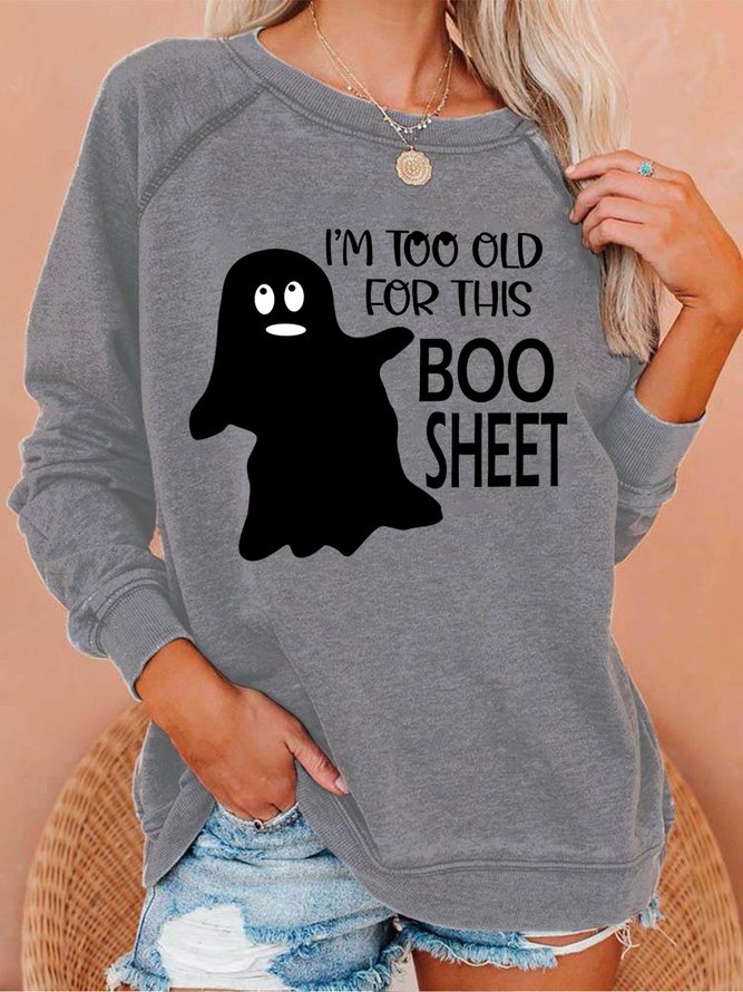 Lilicloth X Paula I'm Too Old For This Boo Sheet Women's Sweatshirts