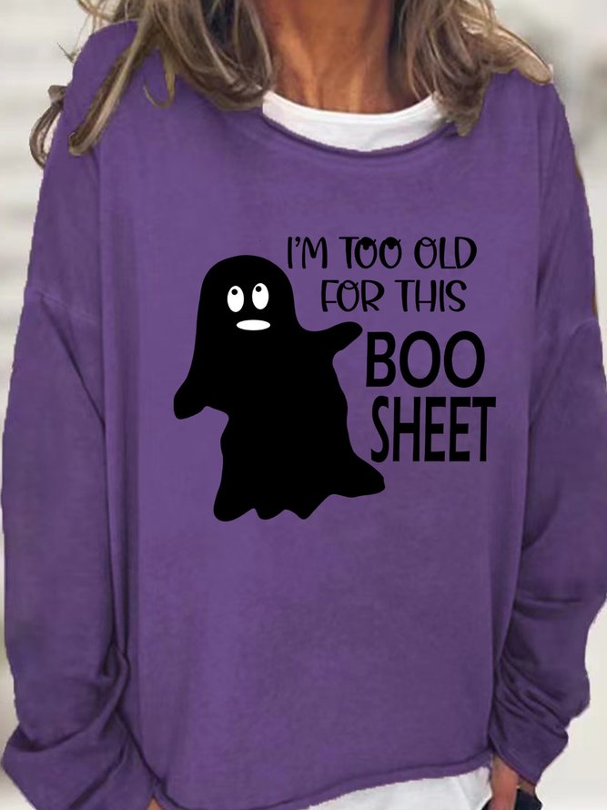 Lilicloth X Paula I'm Too Old For This Boo Sheet Women's Sweatshirts