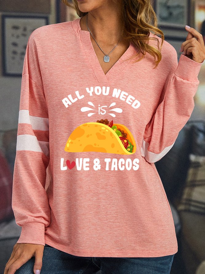 Lilicloth X Jessanjony All You Need Is Love And Tacos Women's Long Sleeve T-Shirt