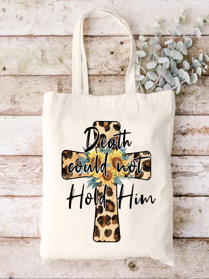 Death Could Not Hold Him Shopping Totes