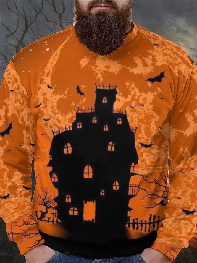 Men's Halloween Printing Casual Sweatshirt