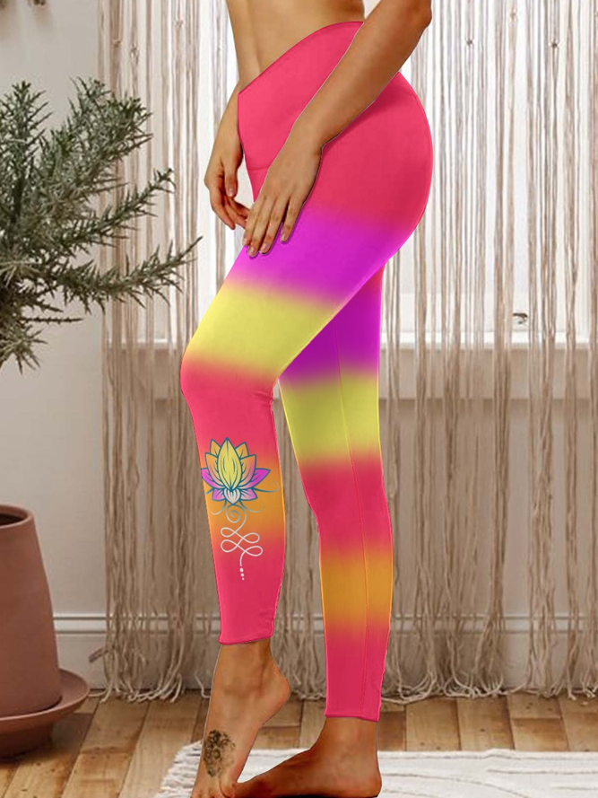 Lilicloth X Paula Rainbow Lotus Women's Tummy Control Leggings